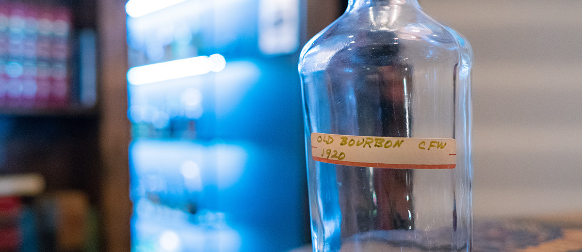 A mysterious bourbon bottle from 1920