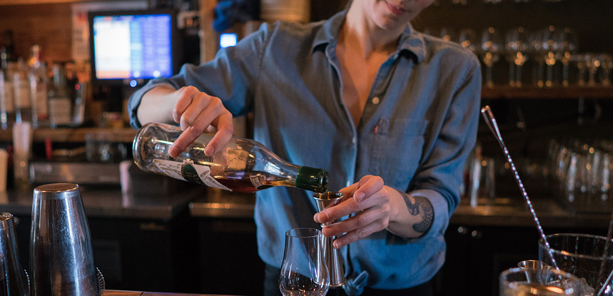 A pour of Vintage 17 year old sourced bourbon, likely from the Old Bernheim Distillery