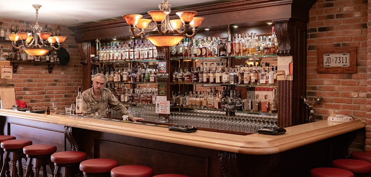 Mike Werner and his bar.